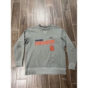 Syracuse Orange Nike Sweatshirt XL Gray Crewneck Pullover NCAA PLAYER ISSUE #9